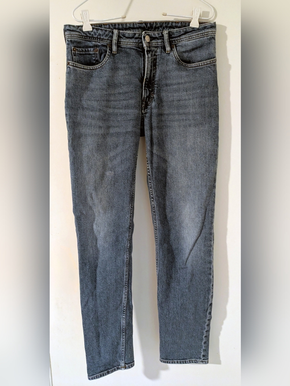 Acne Studios SOUTH Straight Leg Jeans Mid Blue 29/32 Made in Italy